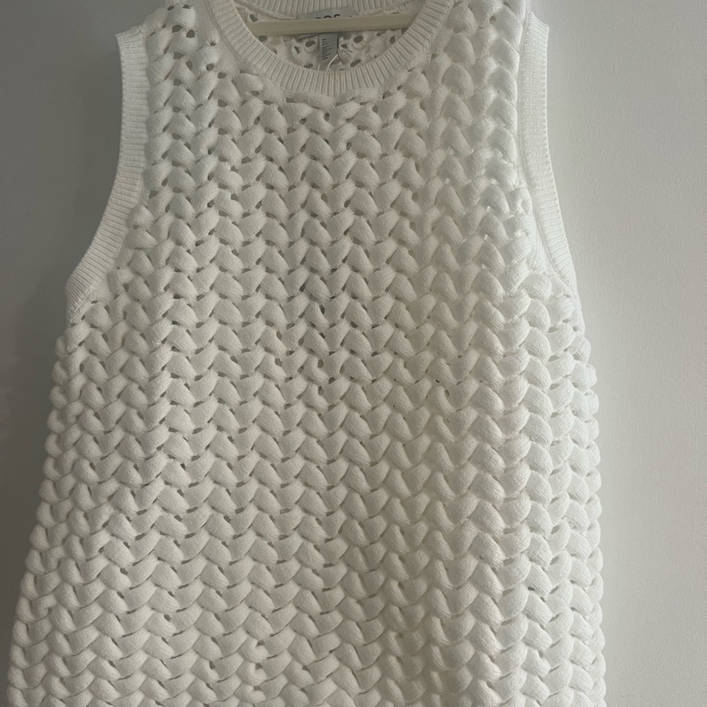 COS Ivory Textured Knit Top